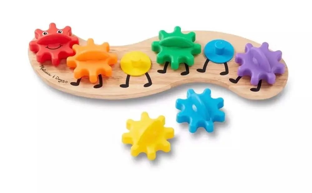 Melissa & Doug Caterpillar Gear Toy, wood Montessori